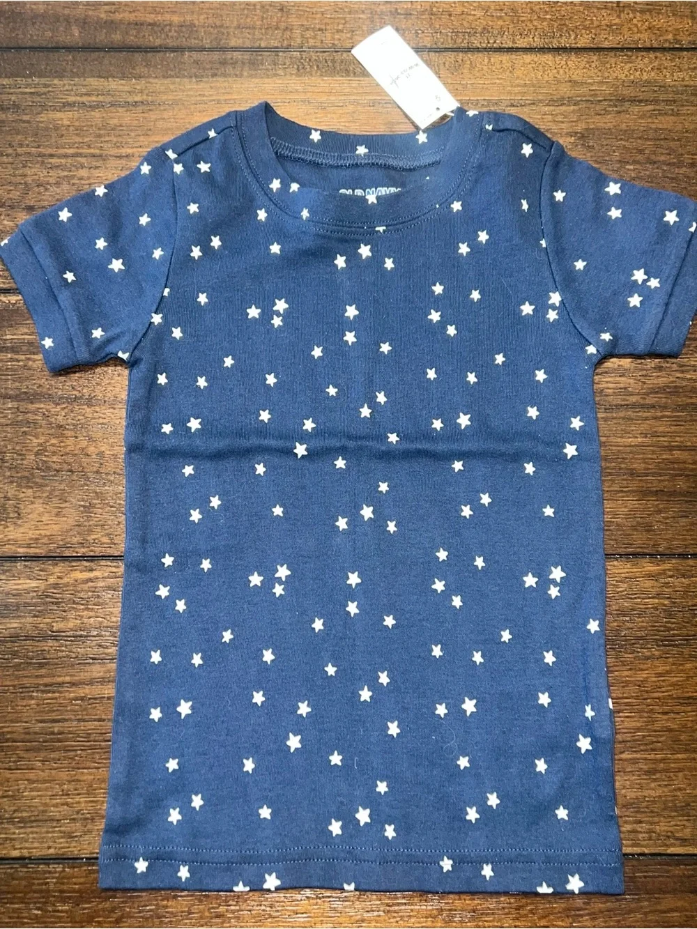 Old Navy Navy & White Star Short-Sleeve Pajama Set